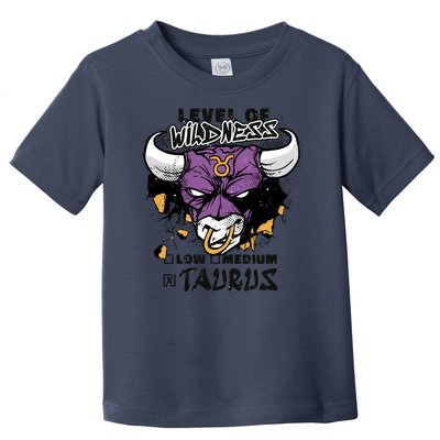 Taurus Bull Level Of Wildness Toddler T-Shirt