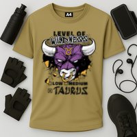 Taurus Bull Level Of Wildness Performance Shirt