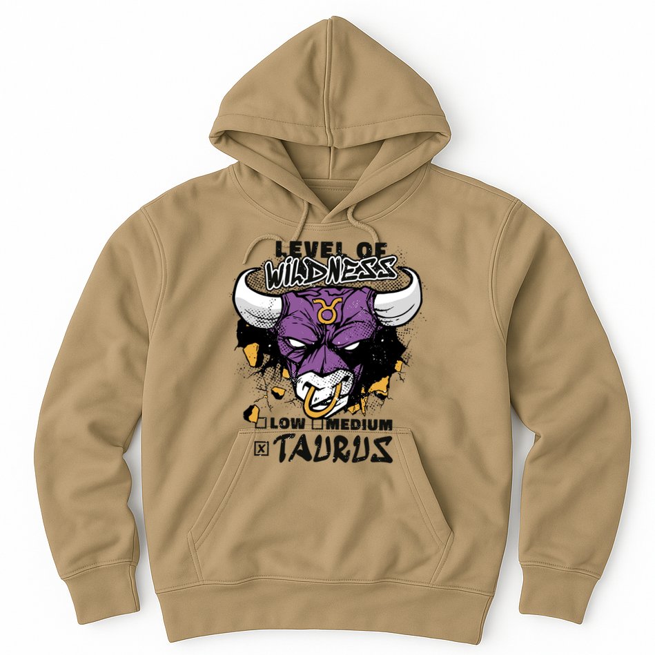 Taurus Bull Level Of Wildness Hoodie