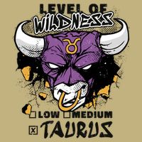 Taurus Bull Level Of Wildness Button