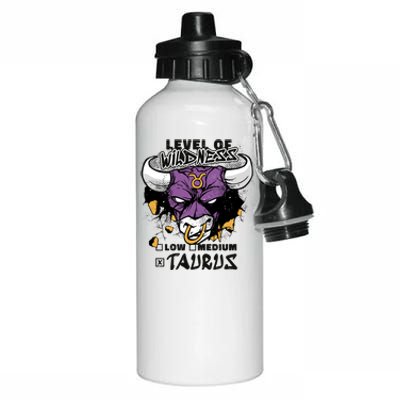 Taurus Bull Level Of Wildness Aluminum Water Bottle