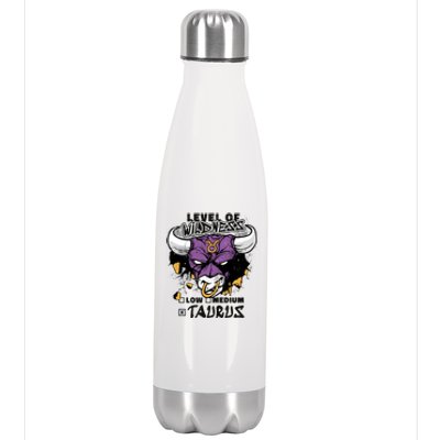 Taurus Bull Level Of Wildness Stainless Steel Insulated Water Bottle