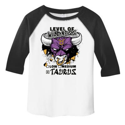 Taurus Bull Level Of Wildness Toddler Fine Jersey T-Shirt