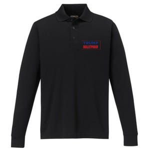 Trump Bulletproof Love And Support America Performance Long Sleeve Polo