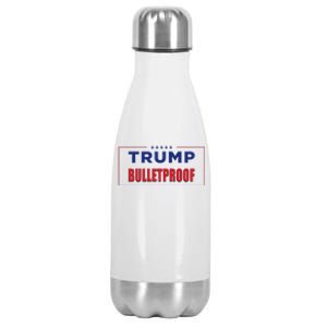 Trump Bulletproof Love And Support America Stainless Steel Insulated Water Bottle