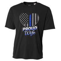 Thin Blue Line Flag Thin Blue Line Women Police Wife Cooling Performance Crew T-Shirt