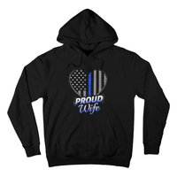 Thin Blue Line Flag Thin Blue Line Women Police Wife Hoodie