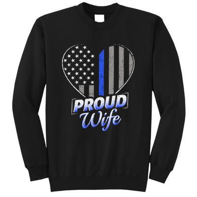 Thin Blue Line Flag Thin Blue Line Women Police Wife Sweatshirt