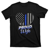 Thin Blue Line Flag Thin Blue Line Women Police Wife T-Shirt