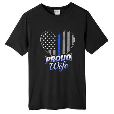 Thin Blue Line Flag Thin Blue Line Women Police Wife Tall Fusion ChromaSoft Performance T-Shirt