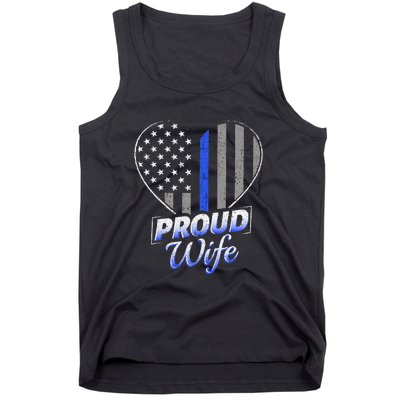 Thin Blue Line Flag Thin Blue Line Women Police Wife Tank Top