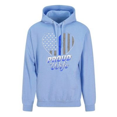 Thin Blue Line Flag Thin Blue Line Women Police Wife Unisex Surf Hoodie