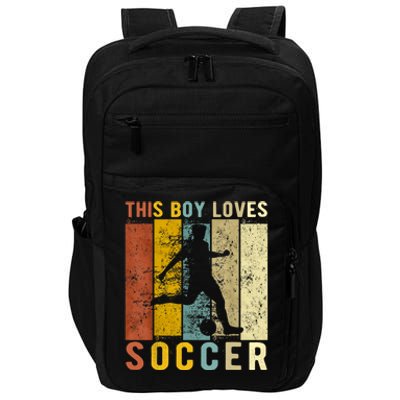 This Boy Loves Soccer Boy Soccer Impact Tech Backpack