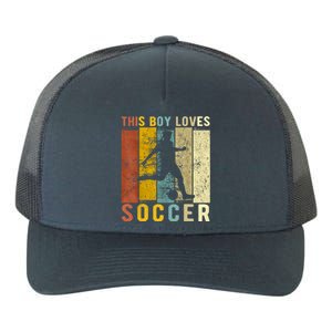 This Boy Loves Soccer Boy Soccer Yupoong Adult 5-Panel Trucker Hat