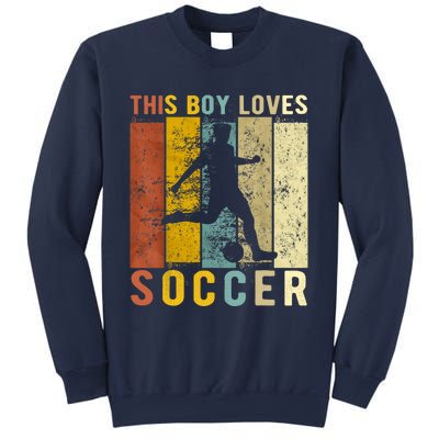 This Boy Loves Soccer Boy Soccer Sweatshirt