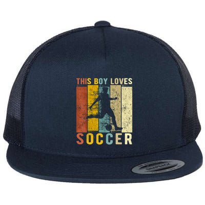 This Boy Loves Soccer Boy Soccer Flatbill Hat