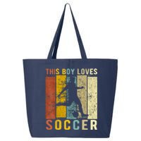 This Boy Loves Soccer Boy Soccer 25L Jumbo Tote