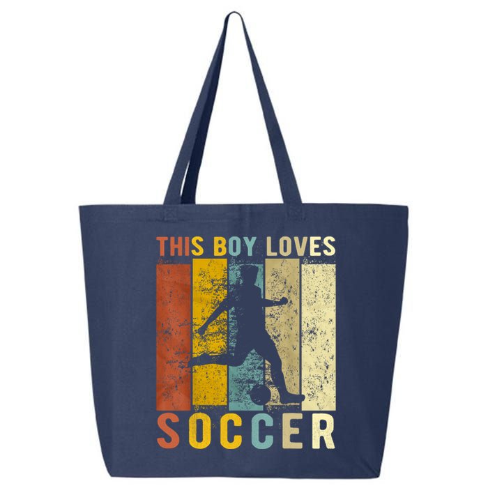 This Boy Loves Soccer Boy Soccer 25L Jumbo Tote