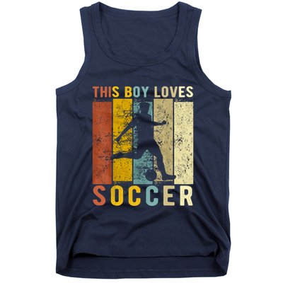 This Boy Loves Soccer Boy Soccer Tank Top