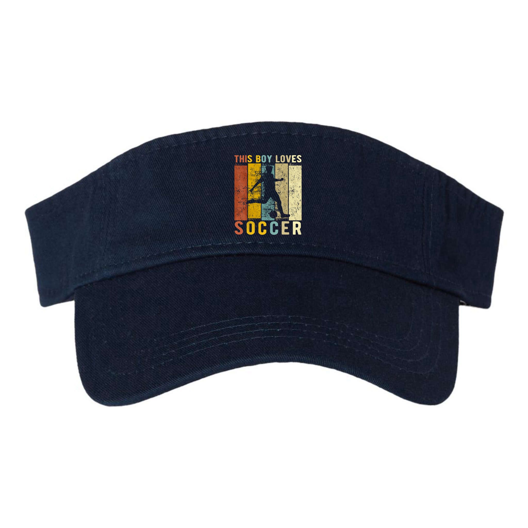 This Boy Loves Soccer Boy Soccer Visor