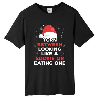 Torn Between Looking Like A Cookie And Eating One Xmas Santa Gift Tall Fusion ChromaSoft Performance T-Shirt