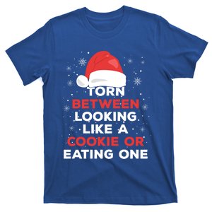 Torn Between Looking Like A Cookie And Eating One Xmas Santa Gift T-Shirt