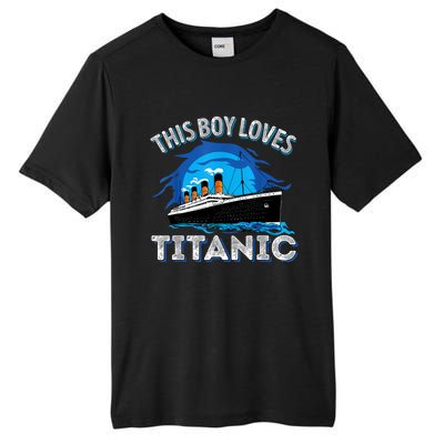 This Boy Loves Rms Titanic Just A Boy Who Loves Titanic Tall Fusion ChromaSoft Performance T-Shirt