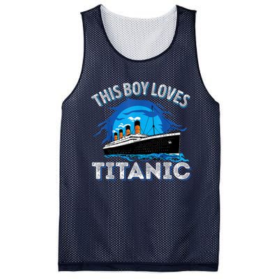 This Boy Loves Rms Titanic Just A Boy Who Loves Titanic Mesh Reversible Basketball Jersey Tank