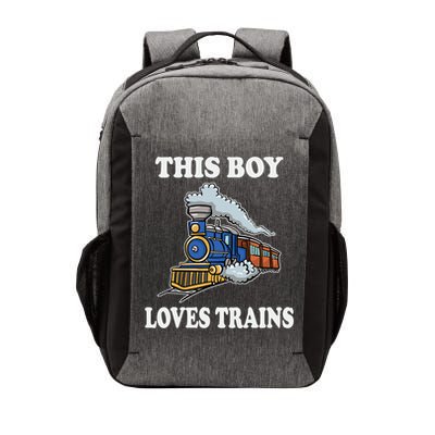 This Boy Loves Trains Train Lovers Gift Vector Backpack