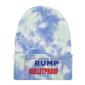 Trump Bulletproof Love And Support America Tie Dye 12in Knit Beanie