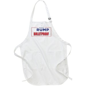 Trump Bulletproof Love And Support America Full-Length Apron With Pockets