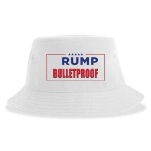 Trump Bulletproof Love And Support America Sustainable Bucket Hat