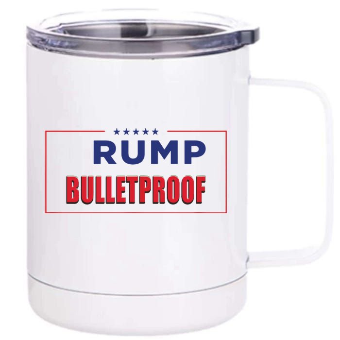 Trump Bulletproof Love And Support America 12 oz Stainless Steel Tumbler Cup