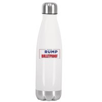 Trump Bulletproof Love And Support America Stainless Steel Insulated Water Bottle