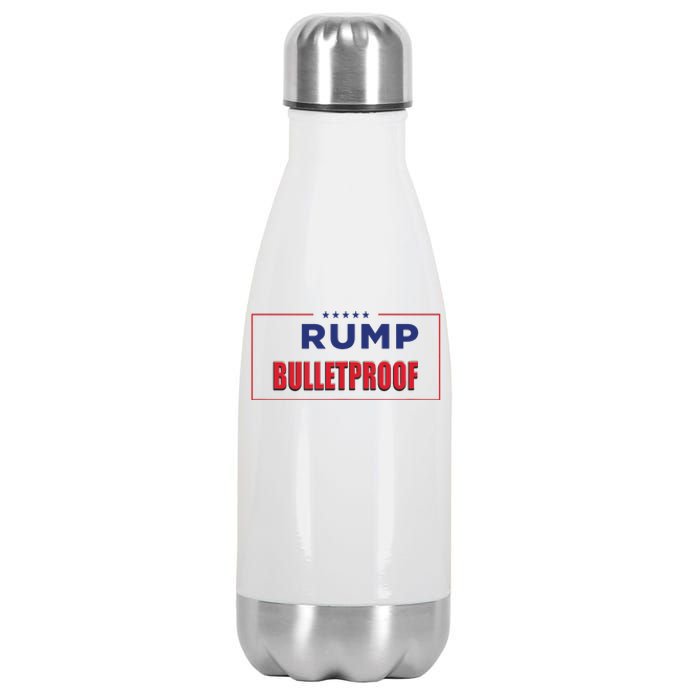 Trump Bulletproof Love And Support America Stainless Steel Insulated Water Bottle