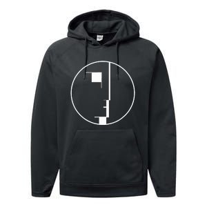 The Bauhausart Logo 100th Anniversary Of The Design School Performance Fleece Hoodie