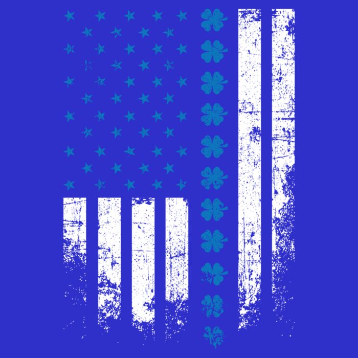 Thin Blue Line Flag St Patricks Day 2020 Police Officer Gift V-Neck T-Shirt