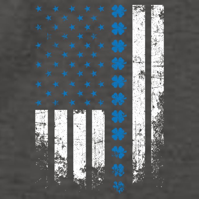Thin Blue Line Flag St Patricks Day 2020 Police Officer Gift Vector Backpack