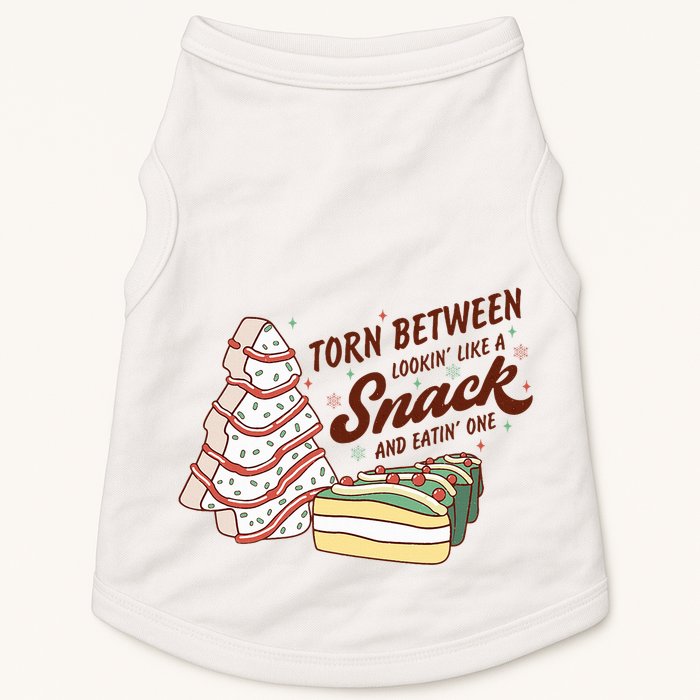Torn between looking like a snack and eating one Doggie Tank