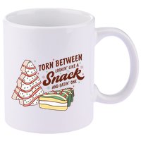 Torn between looking like a snack and eating one 11oz C Handle Ceramic Mug