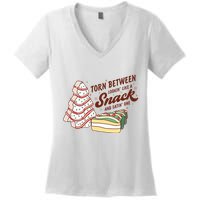 Torn between looking like a snack and eating one Women's V-Neck T-Shirt