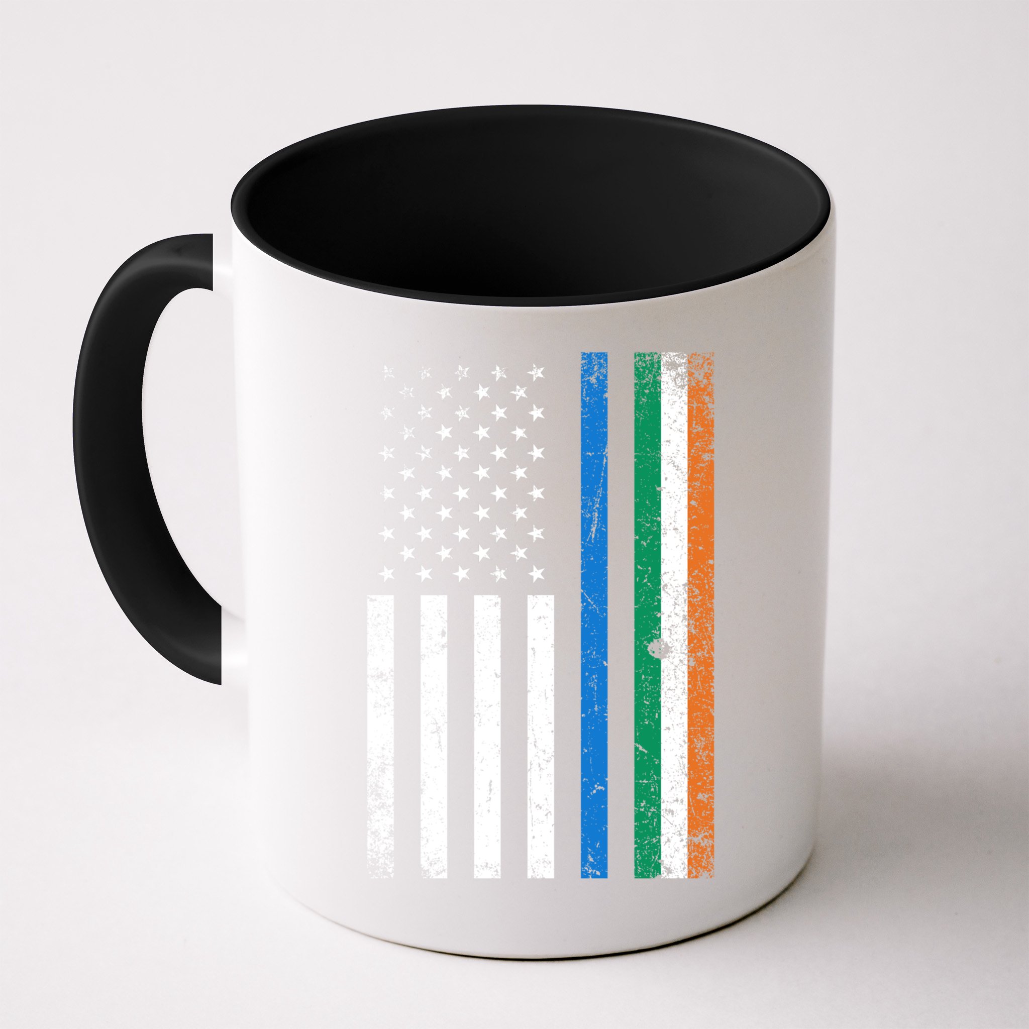 Thin Blue Line Irish American Flag Police Officer Cool Gift Mug