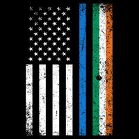 Thin Blue Line Irish American Flag Police Officer Cool Gift Mug