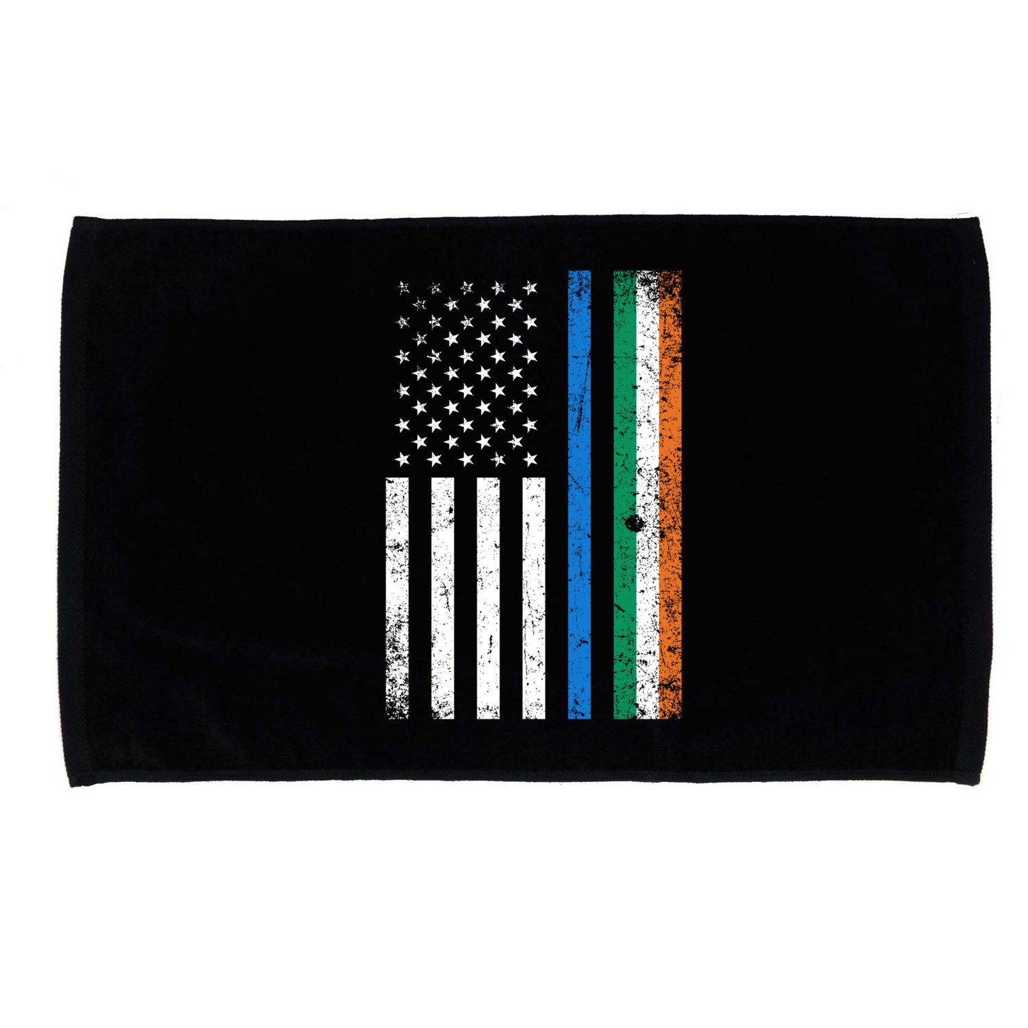 Thin Blue Line Irish American Flag Police Officer Cool Gift Microfiber Hand Towel
