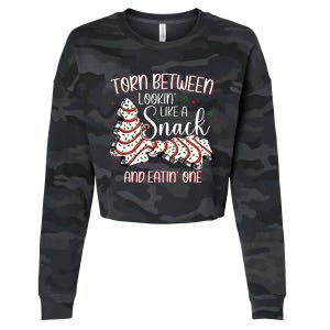 Torn Between Looking Like A Snack Or Eating One Christmas Cropped Pullover Crew