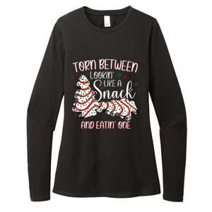 Torn Between Looking Like A Snack Or Eating One Christmas Womens CVC Long Sleeve Shirt