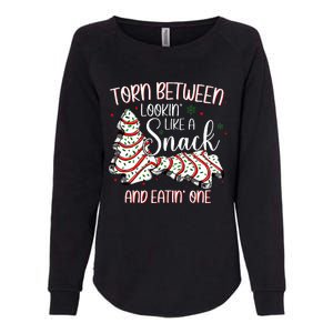 Torn Between Looking Like A Snack Or Eating One Christmas Womens California Wash Sweatshirt