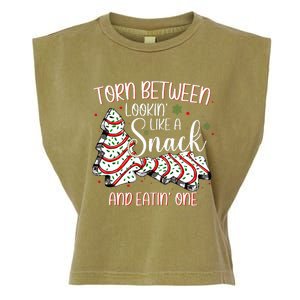 Torn Between Looking Like A Snack Or Eating One Christmas Garment-Dyed Women's Muscle Tee