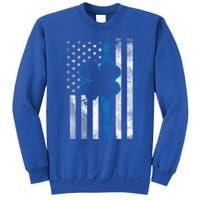 Thin Blue Line Le Cop Police Irish Us Flag St Patricks Day Gift Sweatshirt