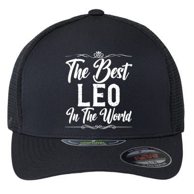 The Best Leo In The World Great Gift Flexfit Unipanel Trucker Cap